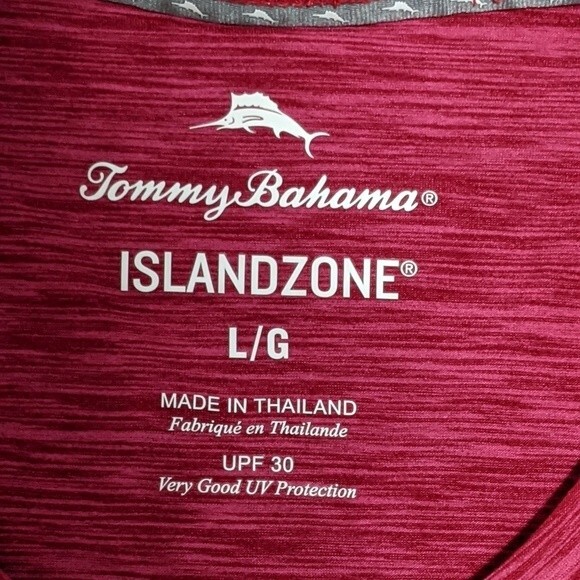 Tommy Bahama Island zone UPF 30 UV Protection space dye like pull over top L - Picture 3 of 8